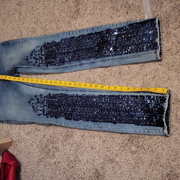 Esparanto Sequined Skinny Jeans - Picture 10 of 10